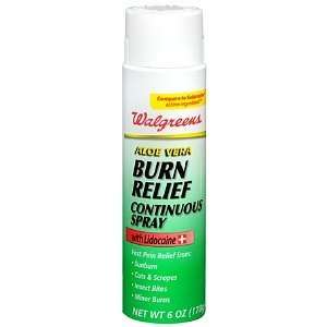   Aloe Vera Burn Relief Continuous Spray, 6 oz 