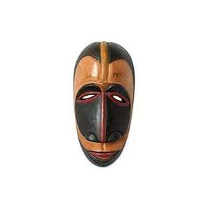  NOVICA Ivoirian wood African mask, Guro Wisdom