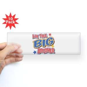    Bumper Sticker Clear (10 Pack) Im The Big Brother 