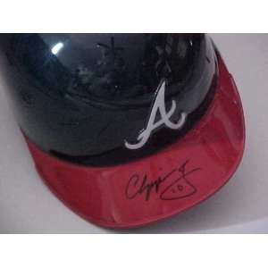  Chipper Jones Hand Signed Autographed Atlanta Braves Mini 