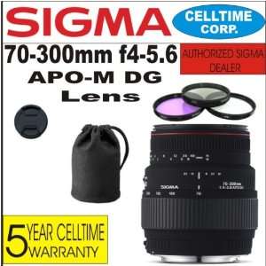  Sigma 70 300mm F4 5.6 APO M DG Macro Telephoto Zoom Lens 