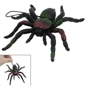  Como Gel Rubber Black Artificial Spider Shaped Pendant Toy 