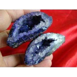  S8822 Purple Agate Geode Match Couple Nice  Everything 