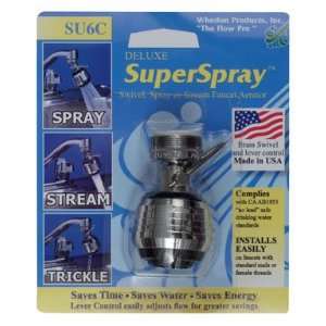 Whedon Products SU6C Deluxe Superspray Spray & Stream Aerator with 