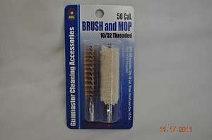 DAC 50 Cal Brass Bore Brush & Wool Bore Mop Firearm Cleaning 2 pc Set 