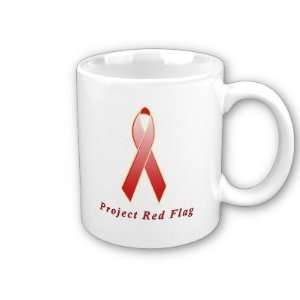 Project Red Flag Awareness Ribbon Coffee Mug