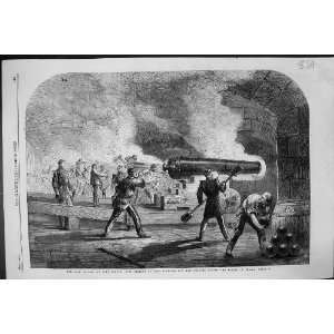 1861 MAIN BATTERY FORT SUMTER GUNS MOULTRIE ENGLISH CHANNEL WEAPONS 