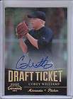 COREY WILLIAMS 2011 PLAYOFF CONTENDERS DRAFT TICKET AUTO