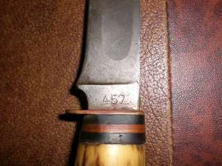 SOLINGEN GERMANY EDGE MARK Knife BONE 457 w/ SHEATH  