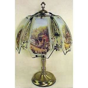  Grist Mill Antique Brass Touch Lamp 