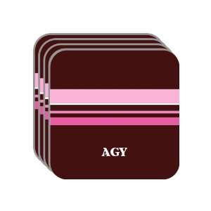  Personal Name Gift   AGY Set of 4 Mini Mousepad Coasters 