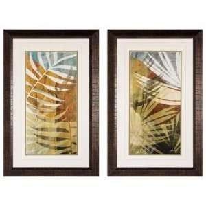 Palm Frond I and II 34 High Framed Wall Art
