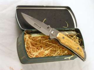 Marttiini Nordic Knife MFK 2W Waxed Curly Birch Scales  
