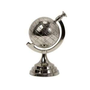  IMAX Celio Aluminum Globe Great Gift Office Decor  Chrome 