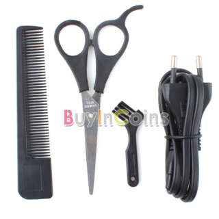 Rechargeable Electric Beard Hair Clippers Trimmer Set #04  