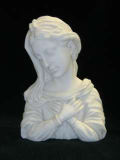 Holy Virgin Mary Bust Italian Statue Sculpture Vittoria Collection 