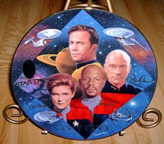   Captains Tribute By From The Star Trek 30 Years Plate Collection