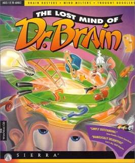 The Lost Mind of Dr. Brain + Manual PC CD puzzles game  