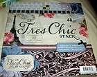 DCWV Printed Cardstock Scrapbooking Paper 12 x 12 LE TRES CHIC STACK 