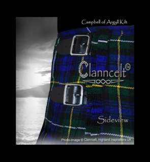 Kilt CAMPBELL TARTAN + FREE Scottish Thistle Pin  