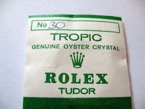 ROLEX,TUDOR TROPIC 30 PLEXI GLASS FOR CASE 6430,6431  