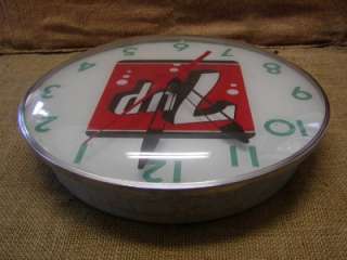   7up Lighted Clock  Antique Old Curved Glass Cola Soda Pop 6534  