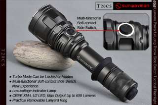   T20CS LED Flashlight with CREE U2 LED Up to 658 Lumens  