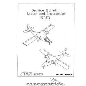    Partenavia P 68 Aircraft Service Bulletin Manual Partenavia Books