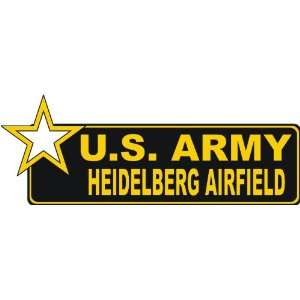   Army Heidelberg Airfield Bumper Sticker Decal 9 