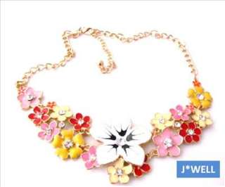 Premier Jewelry Colorful Bloom Crystal Pistil Necklace *Gift 