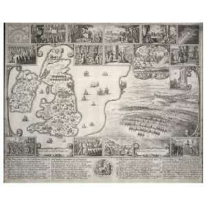   Wenceslaus Hollar   Map of England & view of Prague