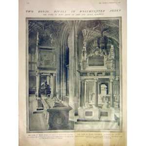  Royal Westminster Abbey Tomb Queen Mary Elizabeth 1911 