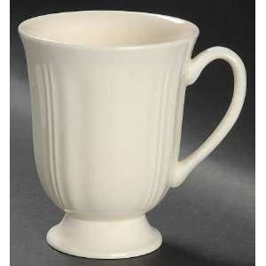   QueenS Plain Footed Mug, Fine China Dinnerware