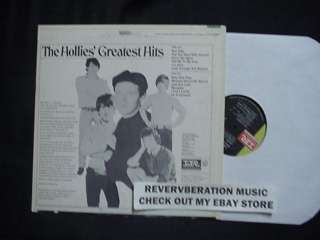 THE HOLLIES Greatest Hits USA Imperial 1967 LP G. Nash  