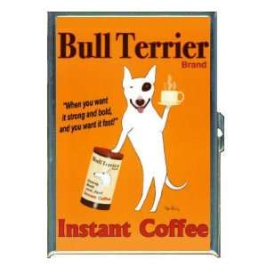  BULL TERRIER INSTANT COFFEE AD ID Holder, Cigarette Case 