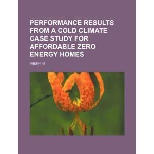   zero energy homes preprint (9781234430979) U.S. Government Books