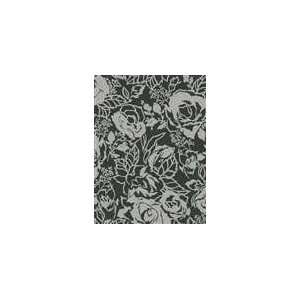  Roses Black and Silver Wallpaper in Swoon