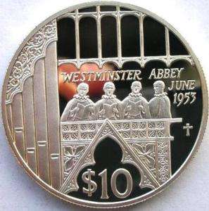 Fiji 2002 Westminster Abbey 10Dollars Silver Coin,Proof  