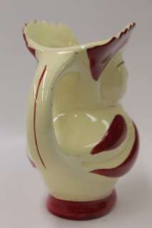 Art Deco Czech Pottery Ditmar Urbach Rooster pitcher 6 marked clean 