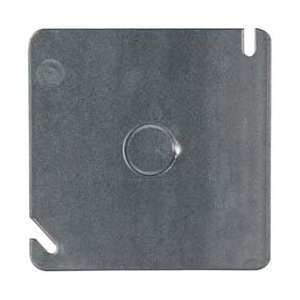  Cooper Crouse Hinds Flat W/ 1/2ko Steel Square Cover 