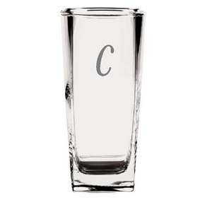  Culver Inc., Monogram C 4 Piece Tall Beverage Glass Set 