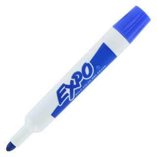 Expo Bold Color Bullet Tip Dry Erase Markers, Pack of 12, Black or Red 