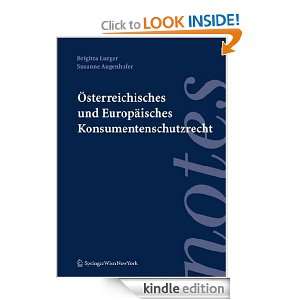 Österreichisches und Europäisches Konsumentenschutzrecht (Springer 