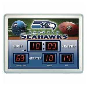    Seattle Seahawks NFL 14 X 19 Scoreboard Clock