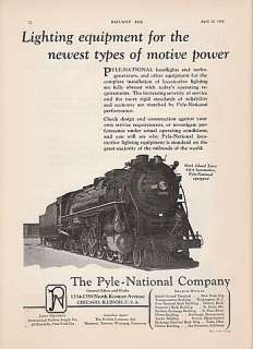 1930 Pyle National Ad Rock Island Railroad #5000 4 8 4  