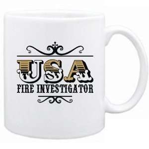  New  Usa Fire Investigator   Old Style  Mug Occupations 