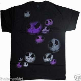 New Authentic A Nightmare Before Christmas Jack Heads All Over Adult T 