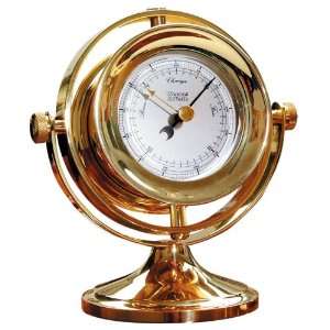  Weems & Plath Clipper Gimballed Quartz Clock and Barometer 