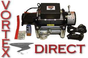 8500 LB Pound Recovery Winch Bonus Package 2 remotes  