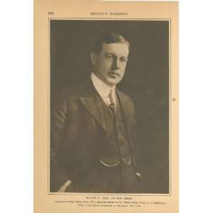    1919 Print Walter E Edge New Jersey Governor 